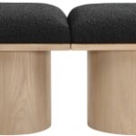 Pavilion Boucle Fabric Upholstered 6pc. Modular Bench