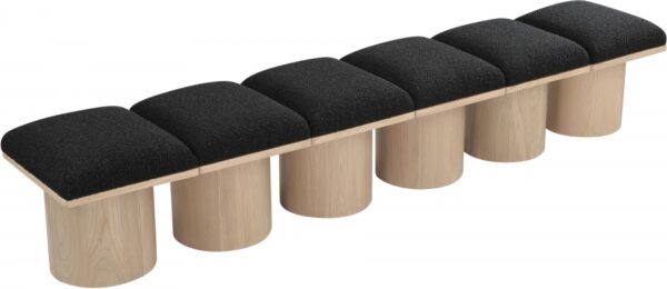Pavilion Boucle Fabric Upholstered 6pc. Modular Bench