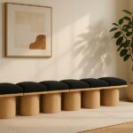 Pavilion Boucle Fabric Upholstered 6pc. Modular Bench