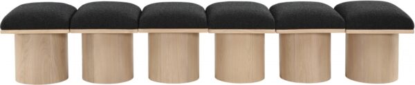 Pavilion Boucle Fabric Upholstered 6pc. Modular Bench