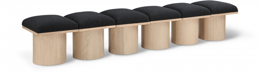 Pavilion Boucle Fabric Upholstered 6pc. Modular Bench