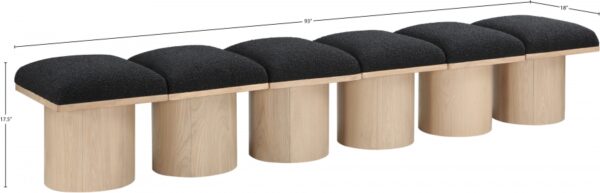Pavilion Boucle Fabric Upholstered 6pc. Modular Bench