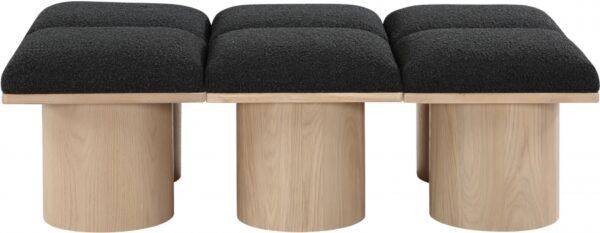 Pavilion Boucle Fabric Upholstered 6pc. Modular Bench