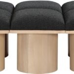 Pavilion Boucle Fabric Upholstered 6pc. Modular Bench
