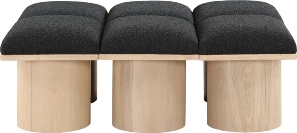 Pavilion Boucle Fabric Upholstered 6pc. Modular Bench