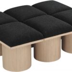 Pavilion Boucle Fabric Upholstered 6pc. Modular Bench