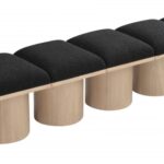 Pavilion Boucle Fabric Upholstered 7pc. Modular Bench