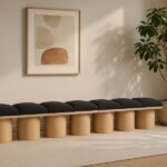Pavilion Boucle Fabric Upholstered 7pc. Modular Bench