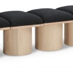 Pavilion Boucle Fabric Upholstered 7pc. Modular Bench