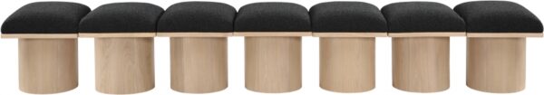 Pavilion Boucle Fabric Upholstered 7pc. Modular Bench