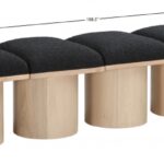 Pavilion Boucle Fabric Upholstered 7pc. Modular Bench