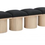 Pavilion Boucle Fabric Upholstered 7pc. Modular Bench