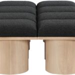Pavilion Boucle Fabric Upholstered 8pc. Modular Bench
