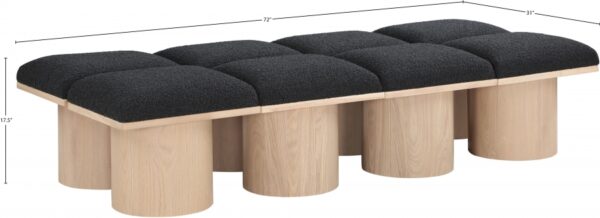 Pavilion Boucle Fabric Upholstered 8pc. Modular Bench