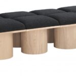 Pavilion Boucle Fabric Upholstered 8pc. Modular Bench