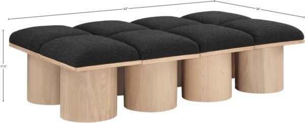 Pavilion Boucle Fabric Upholstered 8pc. Modular Bench