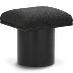 Pavilion Boucle Fabric Upholstered Stool