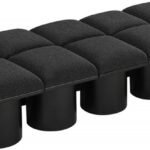 Pavilion Boucle Fabric Upholstered 10pc. Modular Bench