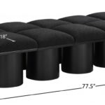 Pavilion Boucle Fabric Upholstered 10pc. Modular Bench