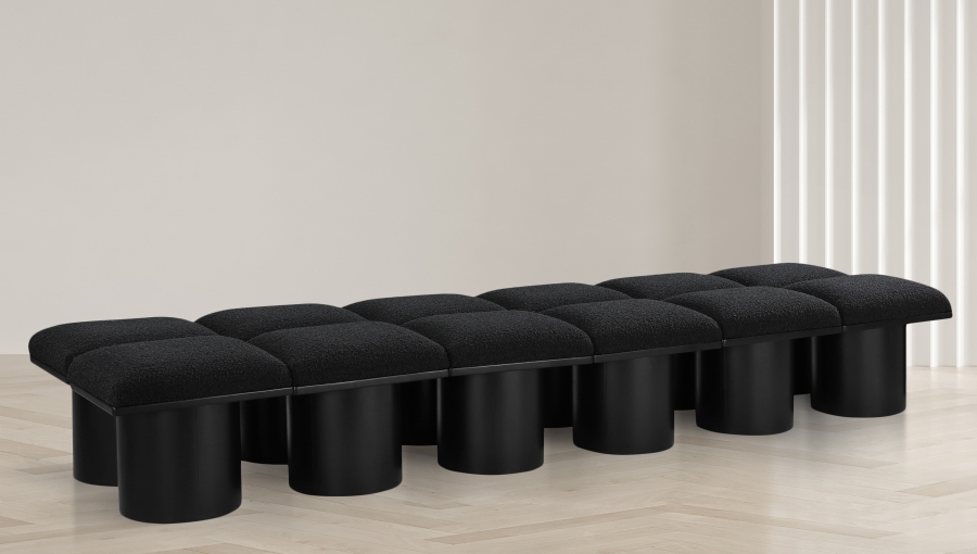 Pavilion Boucle Fabric Upholstered 12pc. Modular Bench