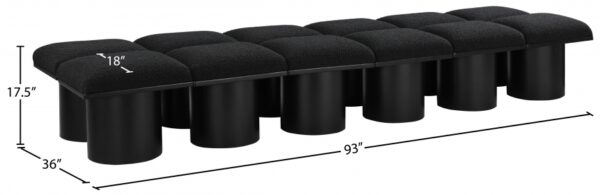 Pavilion Boucle Fabric Upholstered 12pc. Modular Bench