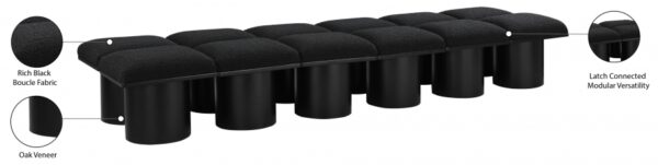 Pavilion Boucle Fabric Upholstered 12pc. Modular Bench