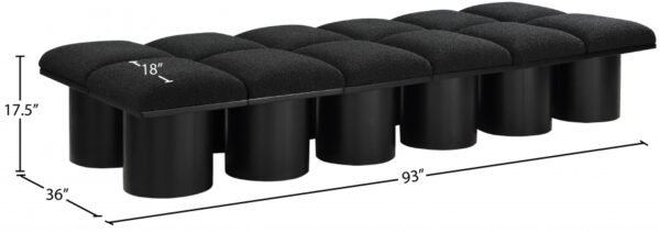 Pavilion Boucle Fabric Upholstered 12pc. Modular Bench