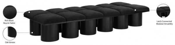 Pavilion Boucle Fabric Upholstered 12pc. Modular Bench