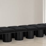 Pavilion Boucle Fabric Upholstered 14pc. Modular Bench