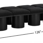 Pavilion Boucle Fabric Upholstered 14pc. Modular Bench