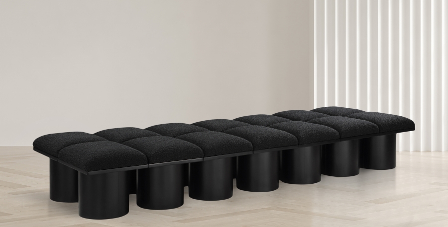 Pavilion Boucle Fabric Upholstered 14pc. Modular Bench