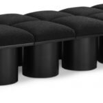 Pavilion Boucle Fabric Upholstered 14pc. Modular Bench