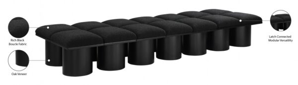 Pavilion Boucle Fabric Upholstered 14pc. Modular Bench