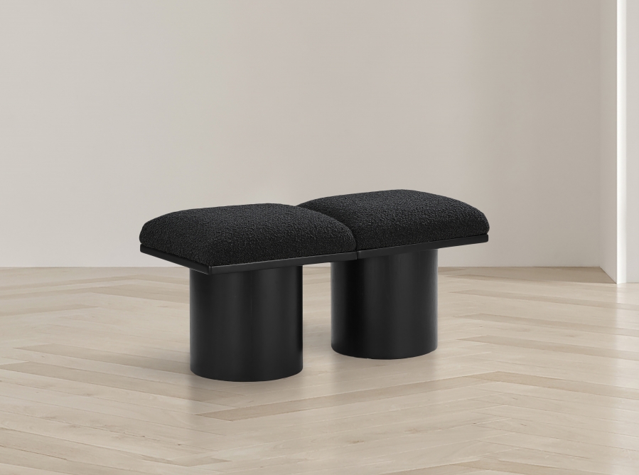 Pavilion Boucle Fabric Upholstered 2pc. Modular Bench