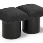 Pavilion Boucle Fabric Upholstered 2pc. Modular Bench
