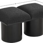 Pavilion Boucle Fabric Upholstered 2pc. Modular Bench