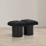Pavilion Boucle Fabric Upholstered 2pc. Modular Bench