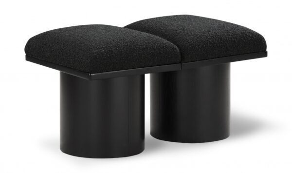 Pavilion Boucle Fabric Upholstered 2pc. Modular Bench