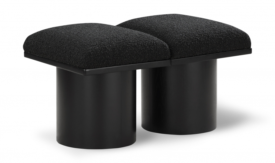 Pavilion Boucle Fabric Upholstered 2pc. Modular Bench