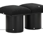 Pavilion Boucle Fabric Upholstered 2pc. Modular Bench