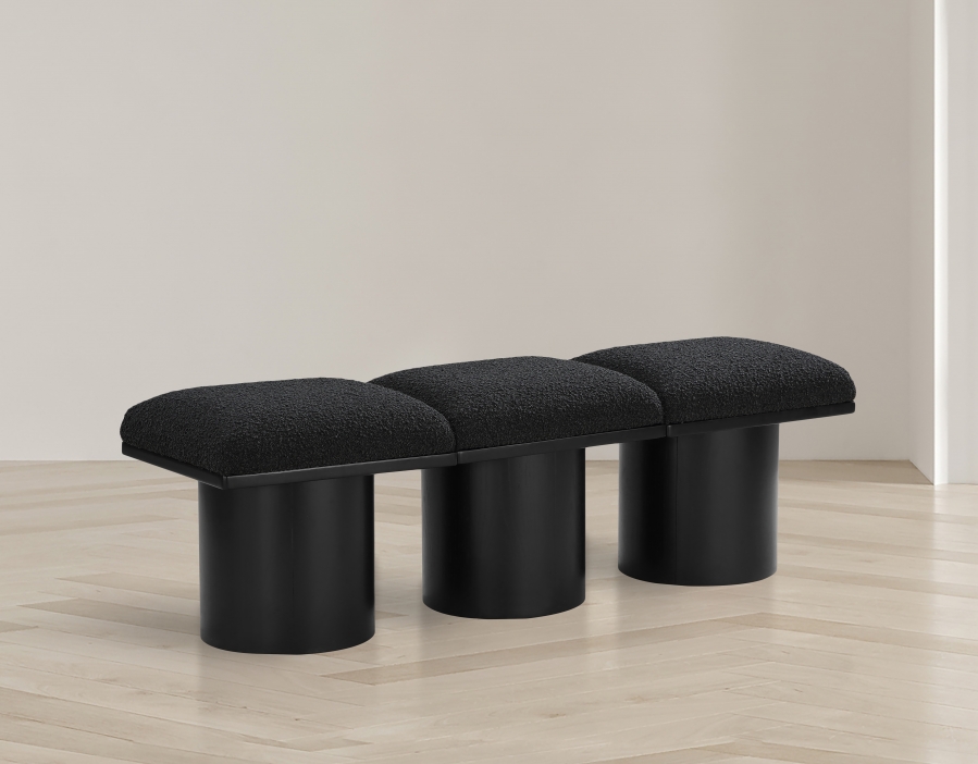 Pavilion Boucle Fabric Upholstered 3pc. Modular Bench