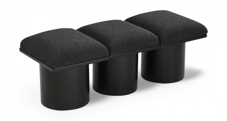 Pavilion Boucle Fabric Upholstered 3pc. Modular Bench