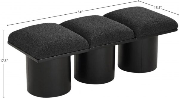 Pavilion Boucle Fabric Upholstered 3pc. Modular Bench