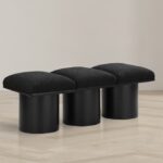 Pavilion Boucle Fabric Upholstered 3pc. Modular Bench