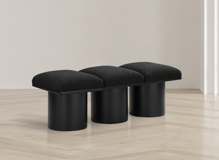 Pavilion Boucle Fabric Upholstered 3pc. Modular Bench