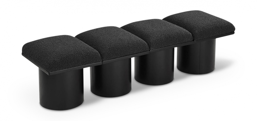 Pavilion Boucle Fabric Upholstered 4pc. Modular Bench