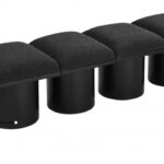 Pavilion Boucle Fabric Upholstered 4pc. Modular Bench