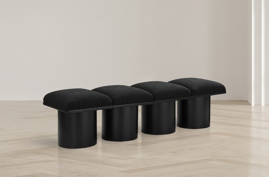 Pavilion Boucle Fabric Upholstered 4pc. Modular Bench