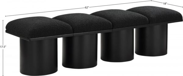 Pavilion Boucle Fabric Upholstered 4pc. Modular Bench