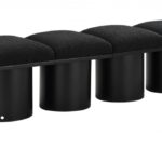 Pavilion Boucle Fabric Upholstered 4pc. Modular Bench